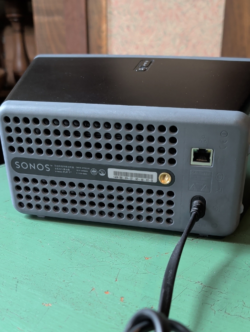 SONOS Play:3 Wireless Speaker Black Play 3 with power cable - Picture 9 of 11
